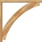 Ekena Millwork Thorton Block Rough Sawn Bracket w/ Offset Brace, Western Red Cedar, 4"W x 40"D x 40"H BKT0402X40X40THR05RWR - alternate 4
